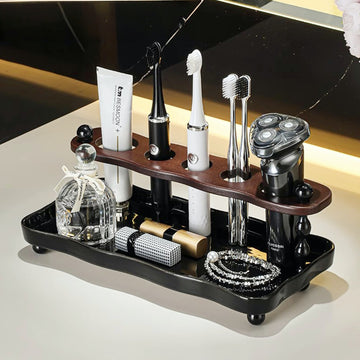 Elegant badrumsorganisatör i två våningar