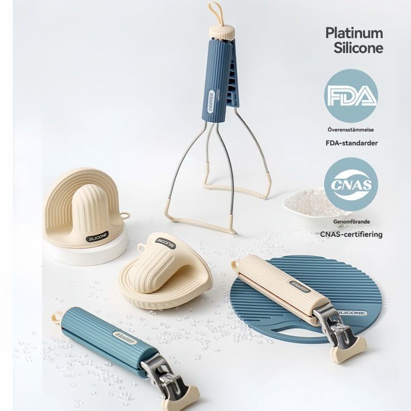 Gripklämma i silikon (Halkfri & Värmetålig)