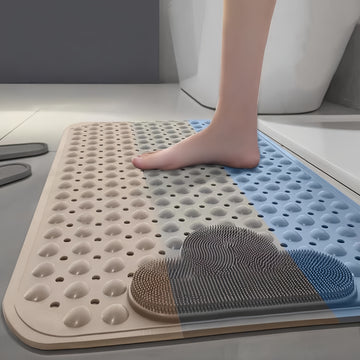 Halkfri duschmatta med fotmassage