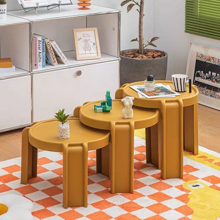 Nordisk multifunktionell liten rund bord