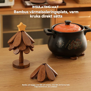 Dekorativt grytunderlägg 'Julgran'