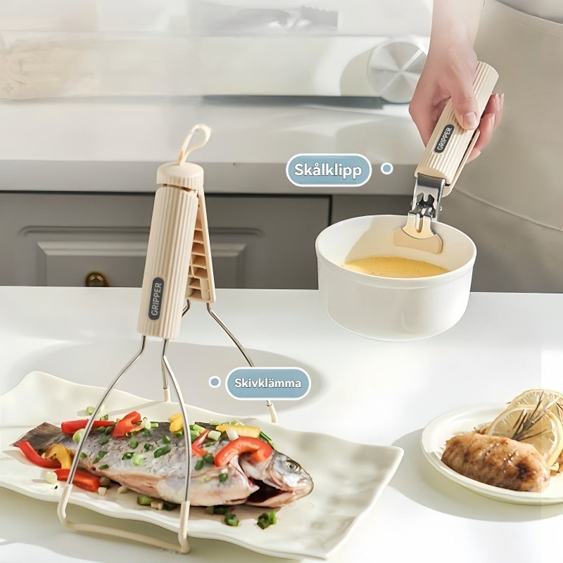 Gripklämma i silikon (Halkfri & Värmetålig)