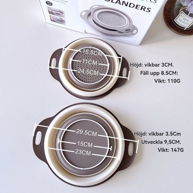 Hopfällbart durkslagsset (2 delar)