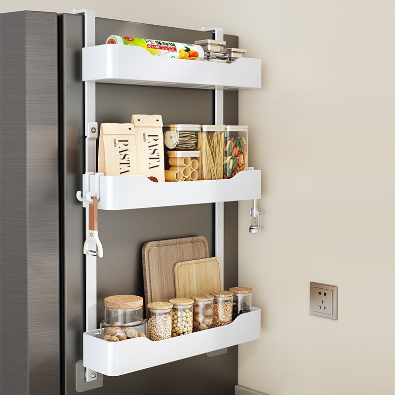 Organiseringshylla för kylskåpssidan (borrfri montering)