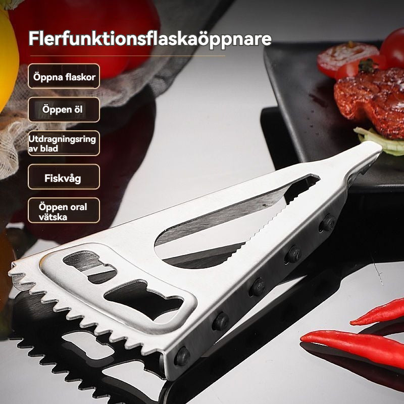 6-i-1 Universalöppnare i rostfritt stål