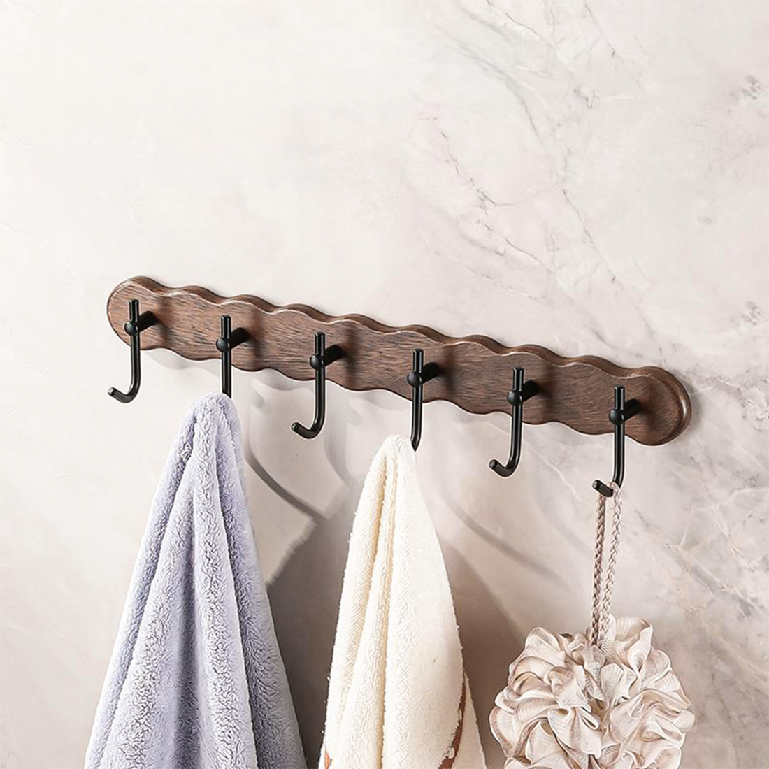 Förkortning: Europastil Trä Hängkrok med Stark Belastning utan Borrlösa Installation