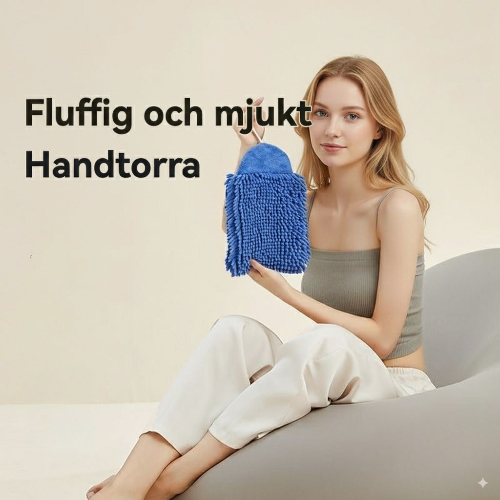 Superabsorberande handduksboll i chenille