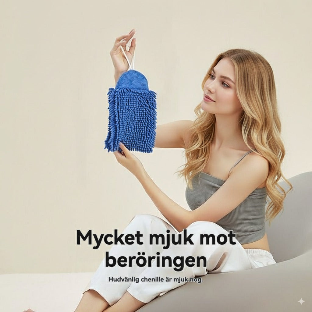 Superabsorberande handduksboll i chenille