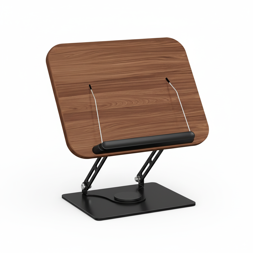 360° Roterande Läs- och Laptopställ i trä
