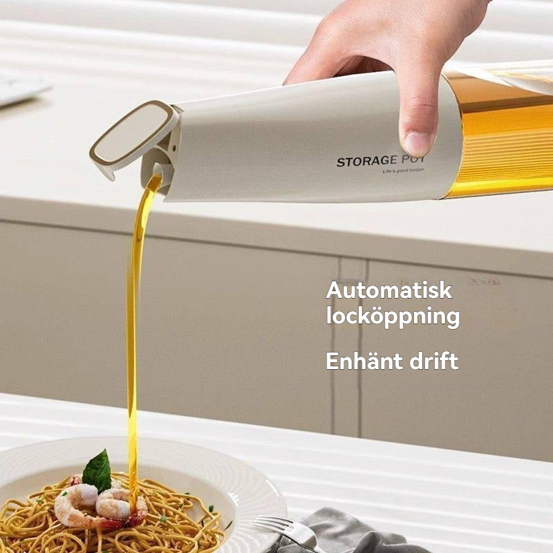 Olja & Kryddburkar Set – Förstärkt Glas, Livsmedelssäkert, Droppfri Design