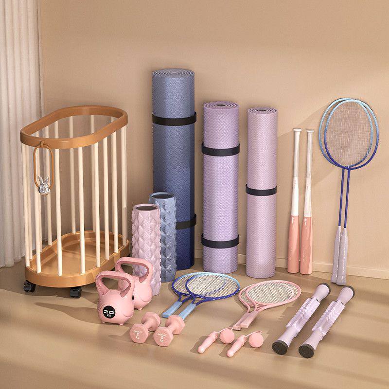 Förvaringskorg för yogamattor och träningsutrustning