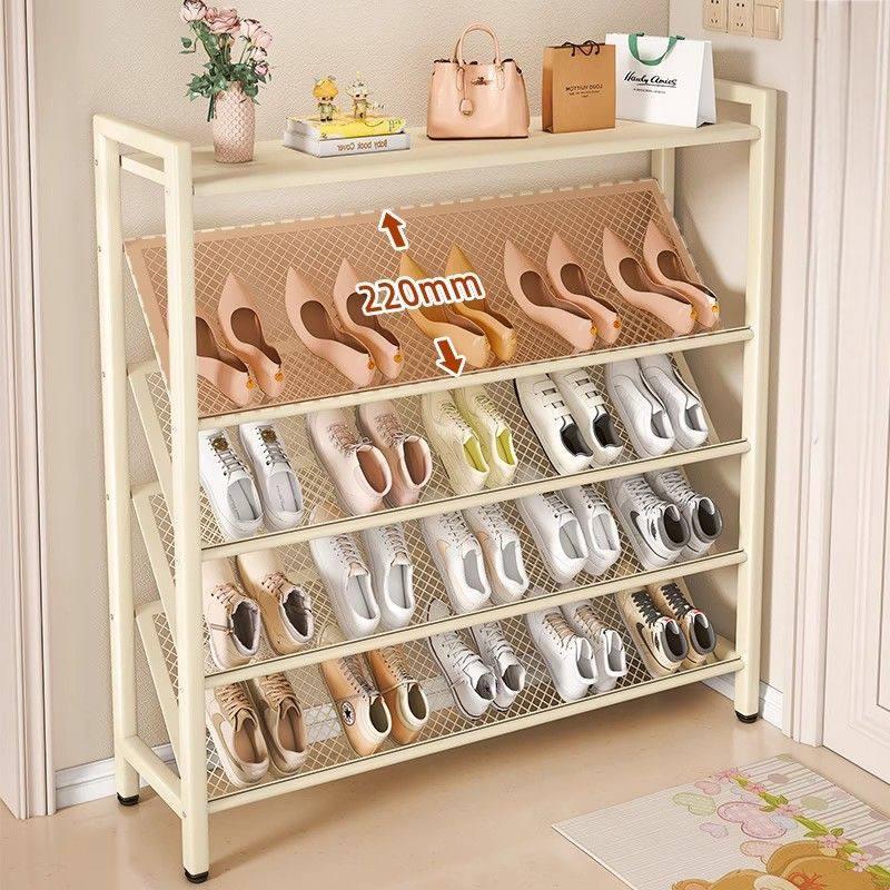 Ultratunn skohylla i kolstål – Endast 15 cm djup, stabil &amp; platsbesparande