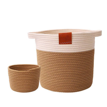 Förvaringskorg i bomullstyg (Köp 1 få 2)