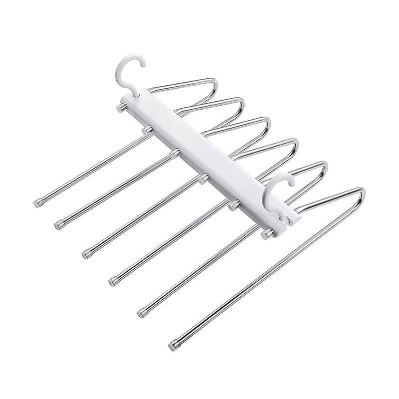 Hopfällbar klädhängare i rostfritt stål