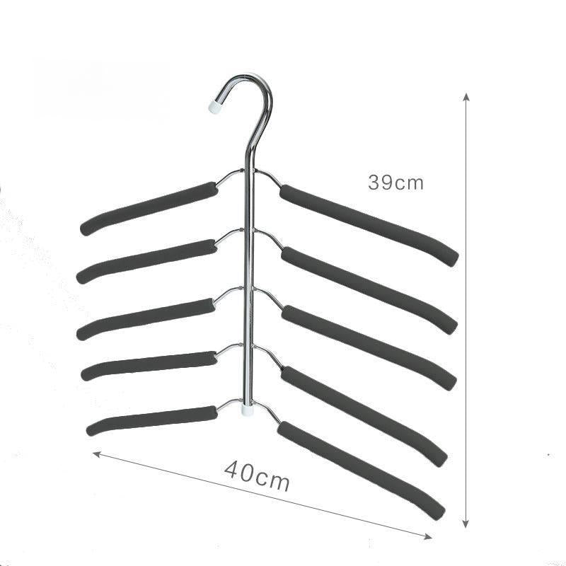 Metall Klädhängare med Flera Lager – Spara Plats &amp; Organisera